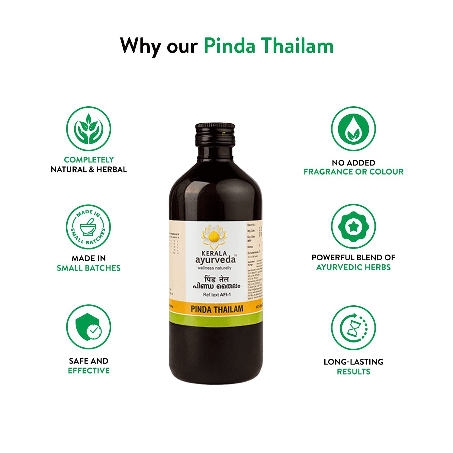 Kerala Ayurveda Pinda Thailam, 450 ml-6.webp